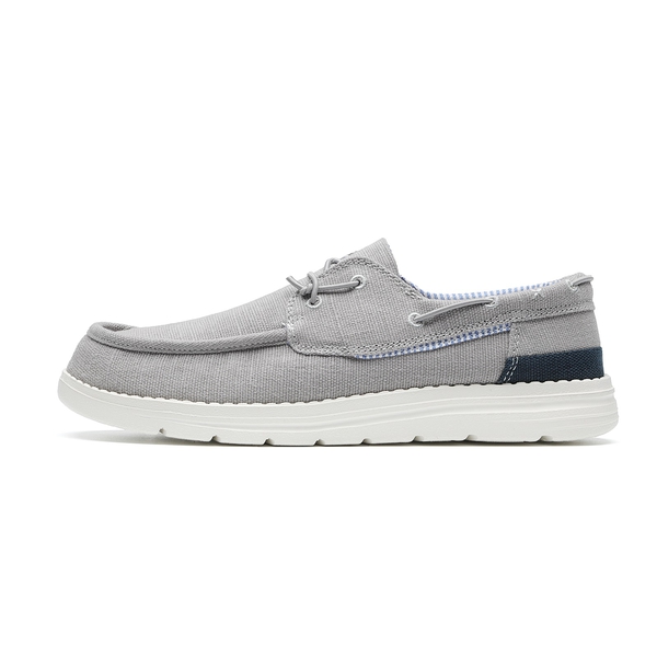 Minimalist Men's Slip On  Canvas Loafers - GREY - 2